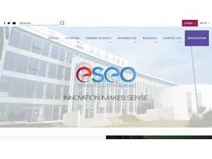 École Supérieure d'Électronique de l'Ouest's official website homepage screenshot