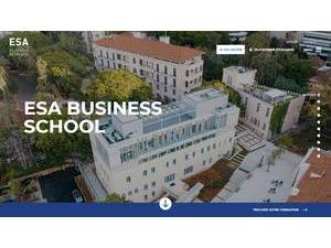 École Supérieure des Affaires's official website homepage screenshot