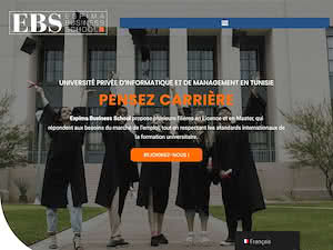 École Supérieure Privée d'Informatique et d'Administration des Affaires's official website homepage screenshot