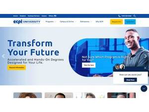 ECPI University's official website homepage screenshot