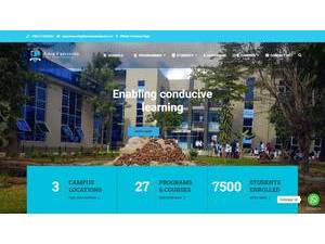Eden University's official website homepage screenshot