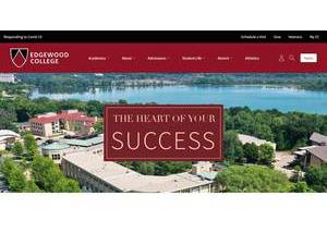 Edgewood College's official website homepage screenshot