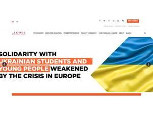 EDHEC Business School's official website homepage screenshot