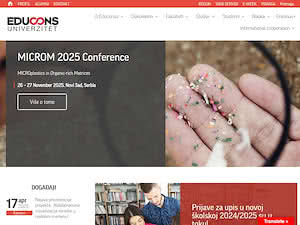 Edukons University's official website homepage screenshot