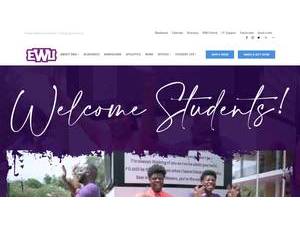 Edward Waters University's official website homepage screenshot