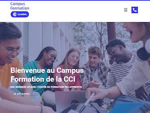 EGC Business School's official website homepage screenshot