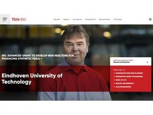 Eindhoven University of Technology's official website homepage screenshot