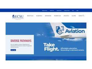 Elizabeth City State University's official website homepage screenshot