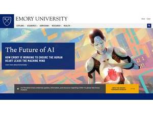 Emory University's official website homepage screenshot