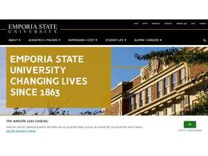 Emporia State University's official website homepage screenshot