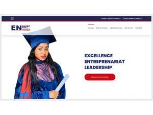 Ensup Afrique's official website homepage screenshot