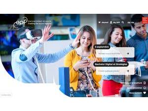 EPF École d'Ingénieurs's official website homepage screenshot