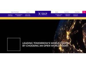 ESCP Business School's official website homepage screenshot