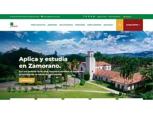 Escuela Agrícola Panamericana, Zamorano's official website homepage screenshot
