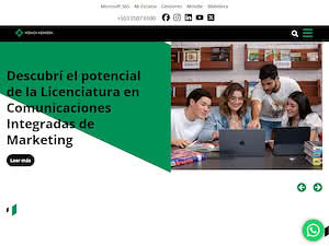 Escuela de Comunicación Mónica Herrera's official website homepage screenshot