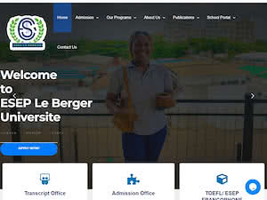 Esep Le Berger's official website homepage screenshot