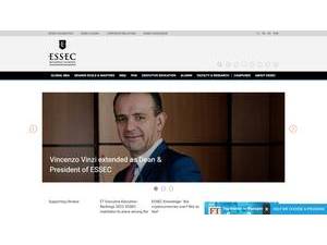 ESSEC Business School's official website homepage screenshot
