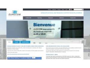 Eurecom's official website homepage screenshot