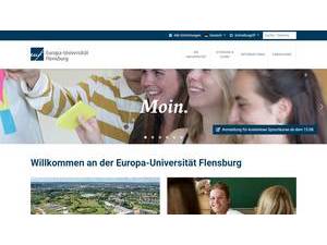 Europa-Universität Flensburg's official website homepage screenshot