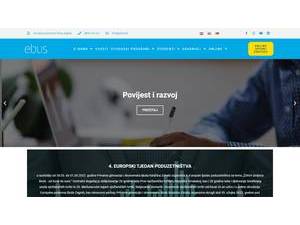 European Business School Zagreb's official website homepage screenshot