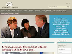 European Christian Academy's official website homepage screenshot