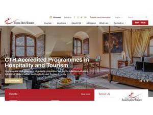 European School of Economics's official website homepage screenshot