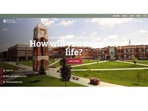 Evangel University's official website homepage screenshot