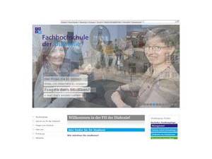 Fachhochschule der Diakonie's official website homepage screenshot