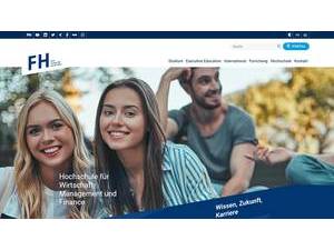 Fachhochschule des bfi Wien's official website homepage screenshot