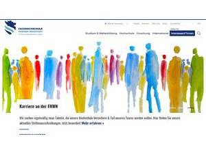 Fachhochschule Wiener Neustadt's official website homepage screenshot