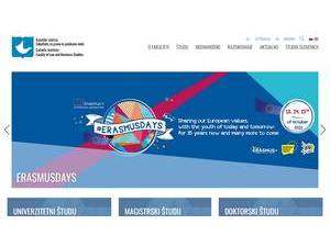 Faculty of Law and Economics's official website homepage screenshot