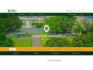 Far Eastern University's official website homepage screenshot