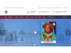 Federal University, Gashua's official website homepage screenshot