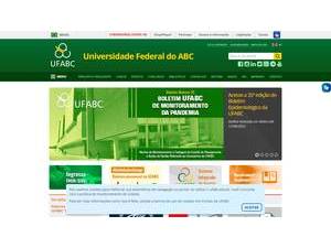Federal University of ABC's official website homepage screenshot