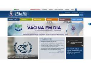 Federal University of Bahia's official website homepage screenshot