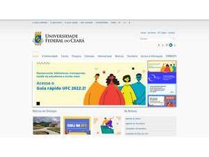 Federal University of Ceará's official website homepage screenshot