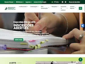 Federal University of Fronteira Sul's official website homepage screenshot