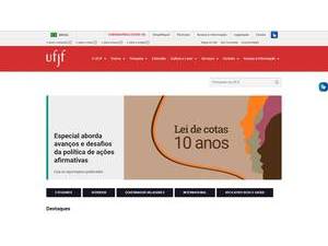 Federal University of Juiz de Fora's official website homepage screenshot