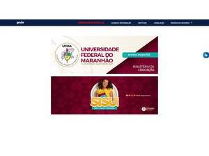 Federal University of Maranhão's official website homepage screenshot
