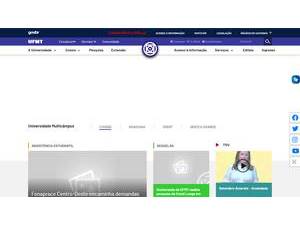 Federal University of Mato Grosso's official website homepage screenshot