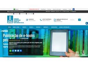 Federal University of Mato Grosso do Sul's official website homepage screenshot