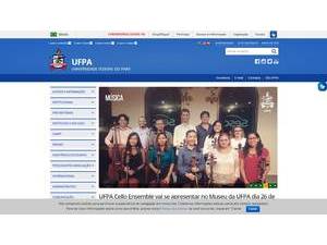 Federal University of Pará's official website homepage screenshot