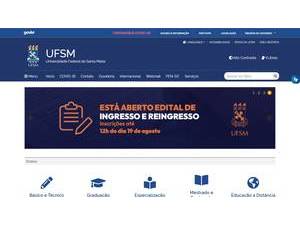 Federal University of Santa Maria's official website homepage screenshot