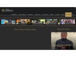 Ferrum College's official website homepage screenshot