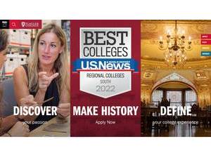 Flagler College's official website homepage screenshot