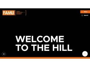 Florida Agricultural and Mechanical University's official website homepage screenshot