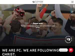 Florida College's official website homepage screenshot