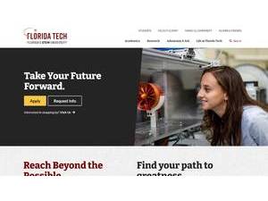 Florida Institute of Technology's official website homepage screenshot