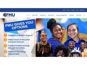 Florida Memorial University's official website homepage screenshot