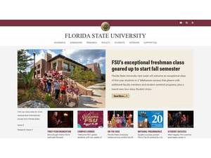 Florida State University's official website homepage screenshot